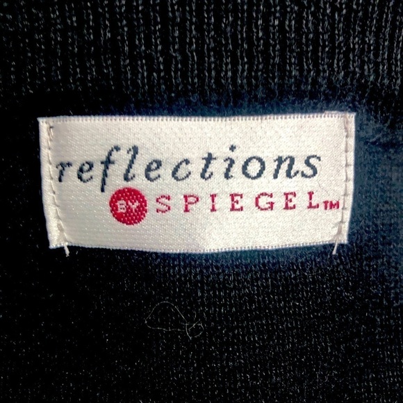 Vintage Spiegel Black knit pull on pencil skirt small - Picture 4 of 7